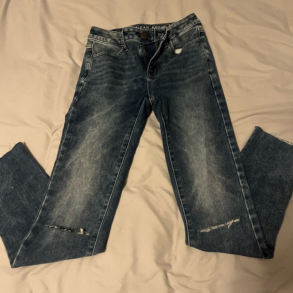 American Eagle Outfitters Dark Blue Skinny Jeans